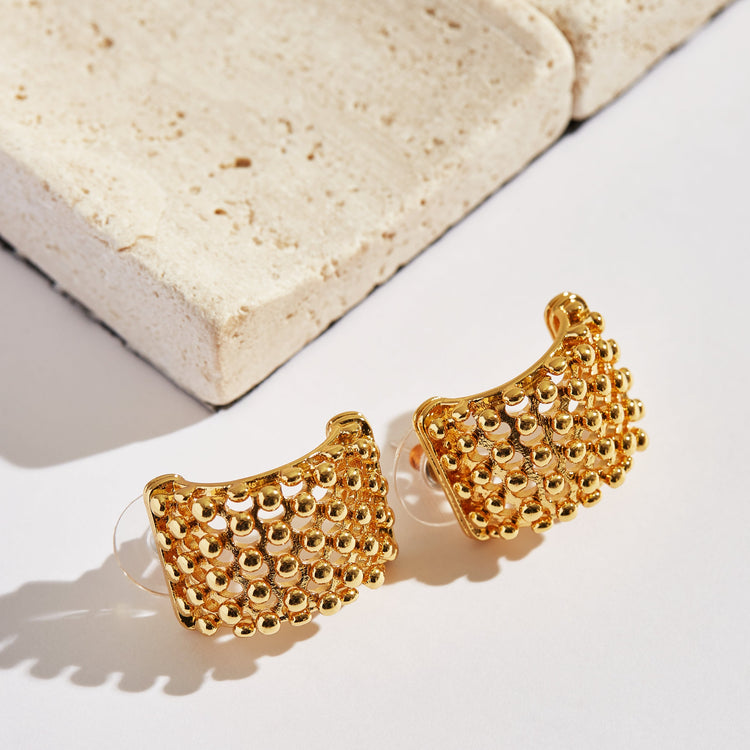 Net Hoop Earrings