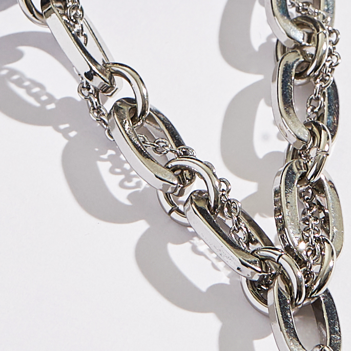Chain Heart Pendant Necklace and Bracelet Set