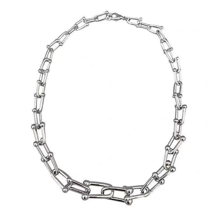 U-Shaped Bamboo Joint Lock Clavicle Chain