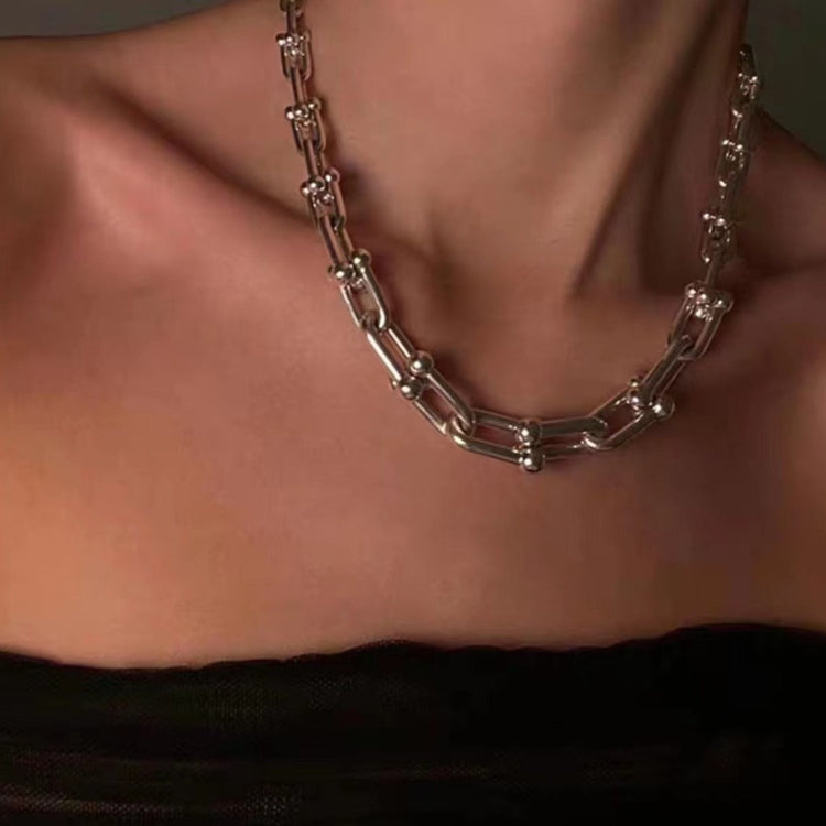 U-Shaped Bamboo Joint Lock Clavicle Chain