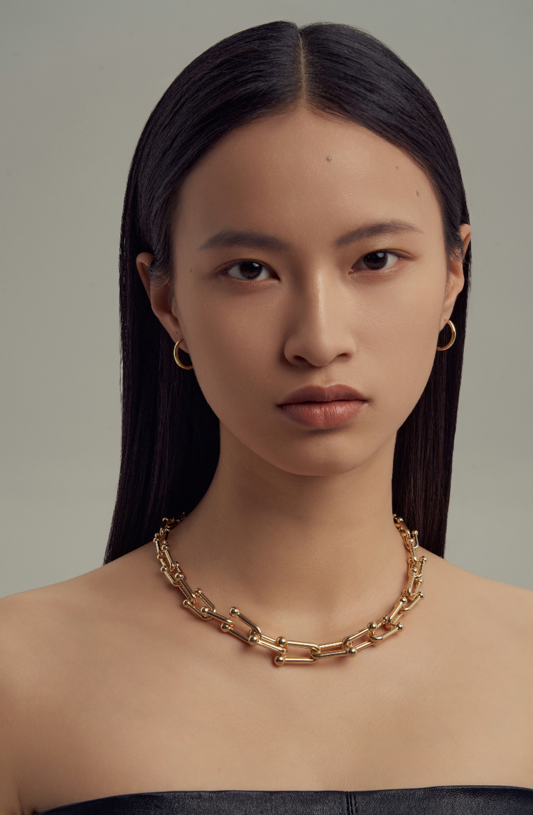 U-Shaped Bamboo Joint Lock Clavicle Chain