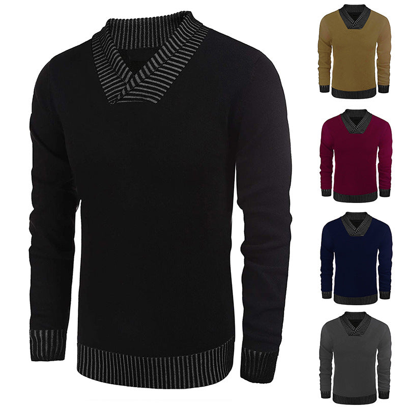 Caldwell | Men's Knit Sweater V-Neck Pullover - Image 1