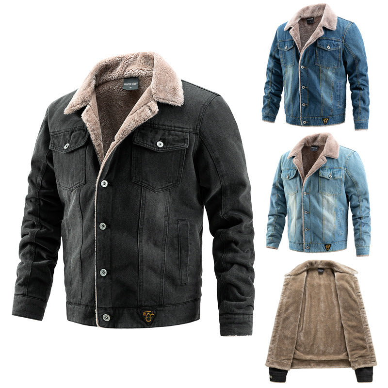 Colvane | Men's Fleece-Lined Denim Jacket - Image 1