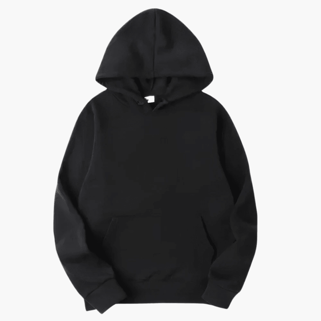 Garvick | Men's Pullover Hoodie Sweatshirt - Black - Image 1