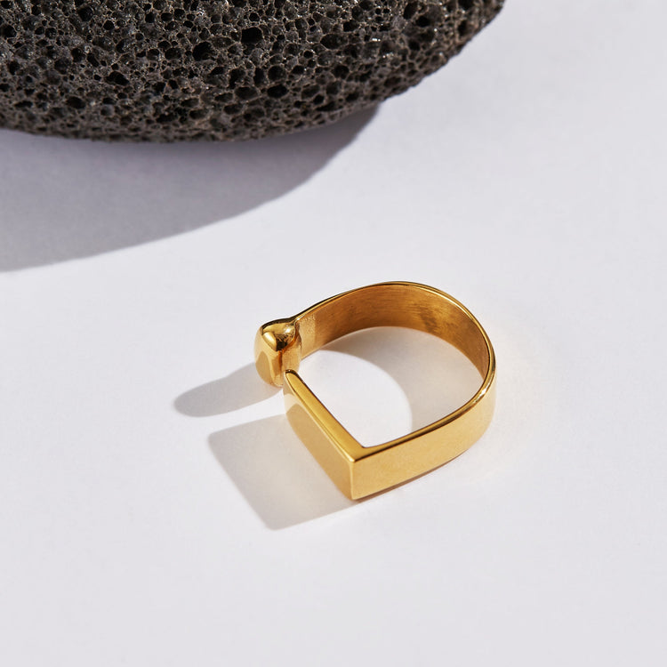 Openness Square Signet Ring