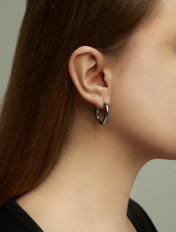 Classic Irregular Hoop Earrings