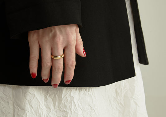 Plain Dome Gold Ring