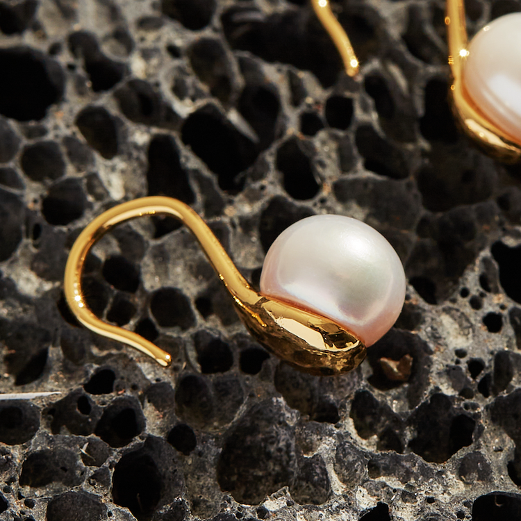 Baroque Pearl Music Earrings