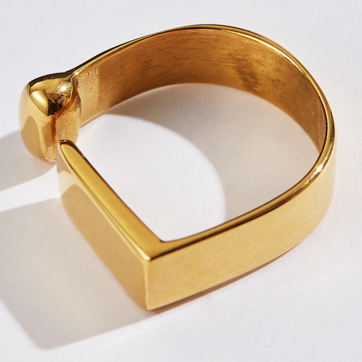 Openness Square Signet Ring